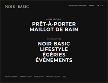 Tablet Screenshot of noirbasic.com